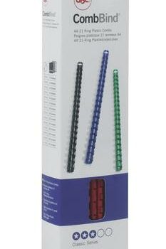 Gbc Binding Combs 10mm Red A4 21 Ring 4028215 Pack 100 Fusion Office