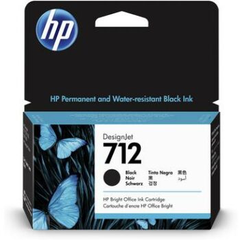Hp 712 Black Ink Cartridge 3ed70a 38ml Fusion Office