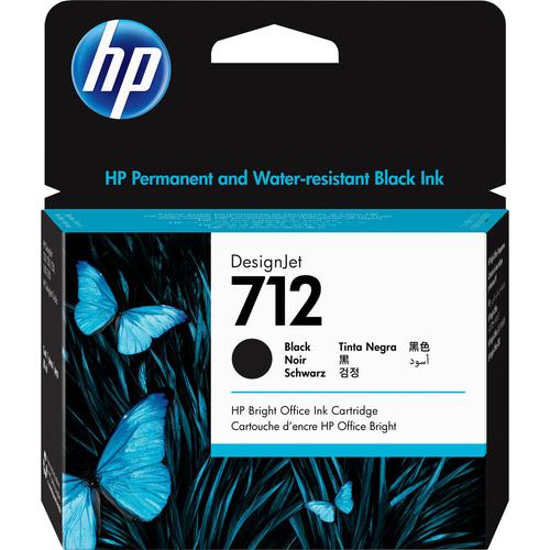 Hp 712 Black Ink Cartridge 3ed71a 80ml Fusion Office