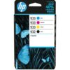 Hp 932 Black 933 Cyan Magenta Yellow 6zc71ae Pack 4 Fusion Office