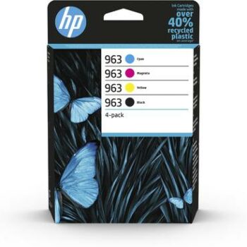 Hp 963 Black Cyan Magenta Yellow 6zc70ae Pack 4 Fusion Office