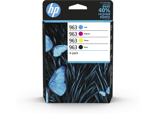Hp 963 Black Cyan Magenta Yellow 6zc70ae Pack 4 Fusion Office
