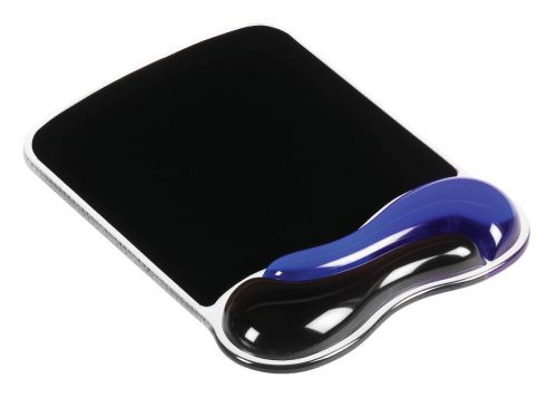 Kensington Duo Gel Mouse Pad Blue Smoke 62401 Fusion Office