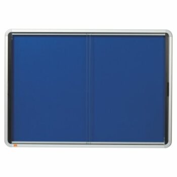 Nobo 8xa4 Blue Felt Lockable Notice Board 1902565 Fusion Office