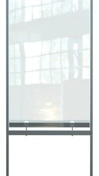 Nobo Floor Screen 780x2060mm Partial Clear Pvc 1915558 Fusion Office