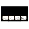 Nobo Glassboard 1000x560mm Black 45″ Widescreen 1905180 Fusion Office