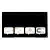 Nobo Glassboard 1260x710mm Black 57″ Widescreen 1905181 Fusion Office