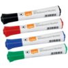 Nobo Whiteboard Glide Markers Assorted Colours 1902096 - Pack 4