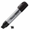 Sharpie Magnum Metal Permanent Large Chisel Tip 148mm Black Pk12 Fusion Office