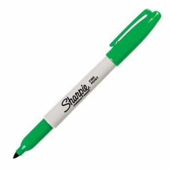Sharpie Permanent Marker Fine Tip 10mm Line Green Pk12 Fusion Office