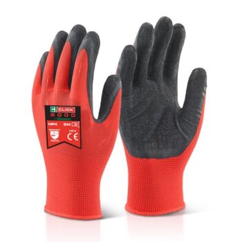 Multi Purpose Latex Poly Gloves Extra Large Black/Red MP4BLXL