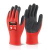 Multi Purpose Latex Poly Gloves Large Black/Red MP4BLL