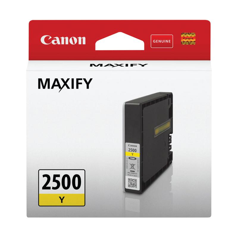 Canon Pgi 2500y Yellow Ink Cartridge 9303b001 Fusion Office