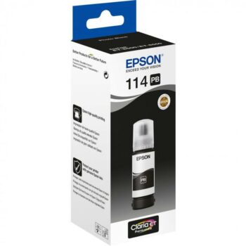 Epson 114 Photo Black Ecotank Ink Bottle C13t07b140 Fusion Office