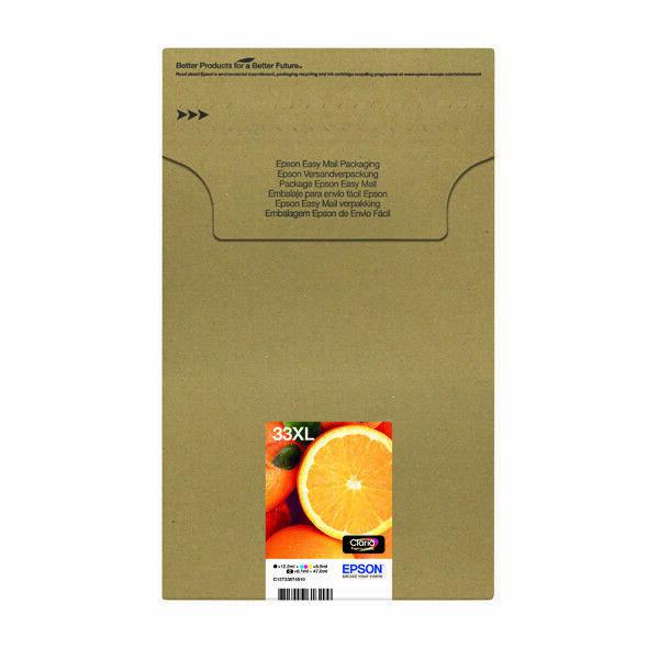 Epson 33xl Easymail Multipack Ink Cartridges C13t33574510 Orange Fusion Office