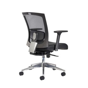 Gemini mesh task chair with no arms black - GEM300K2
