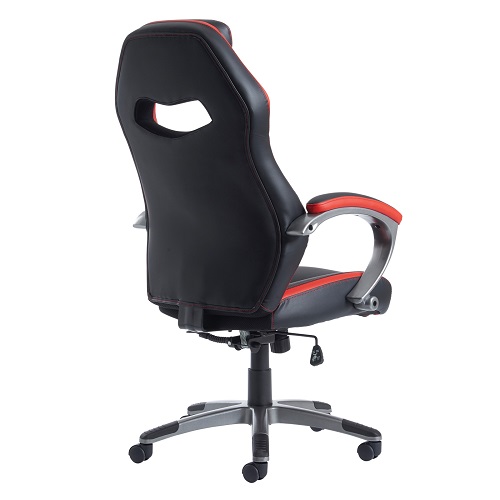 Jensen high back executive chair black and red faux leather - JEN300T1 Jensen high back executive chair black and red faux leather - JEN300T1