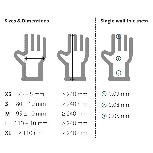 Unicare Nitrile Powder-Free Gloves Extra Large GS0035 - Pack 100 Unicare Nitrile Powder-Free Gloves Extra Large GS0035 - Pack 100