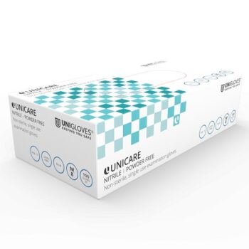 Unicare Nitrile Powder-Free Gloves Large GS0034 - Pack 100