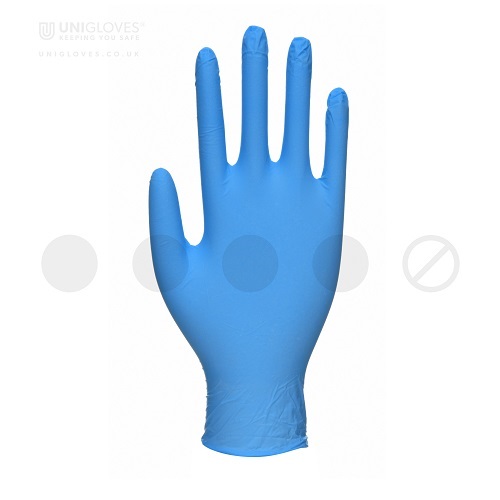 Unicare Nitrile Powder-Free Gloves Large GS0034 - Pack 100 Unicare Nitrile Powder-Free Gloves Large GS0034 - Pack 100