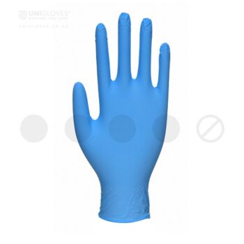 Unicare Nitrile Powder-Free Gloves Medium GS0033 - Pack 100