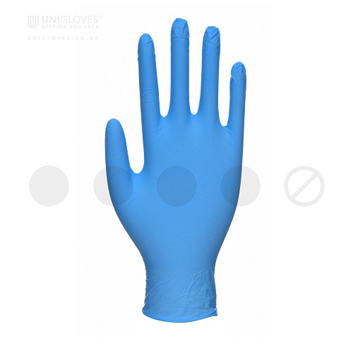 Unicare Nitrile Powder-Free Gloves Medium GS0033 - Pack 100 Unicare Nitrile Powder-Free Gloves Medium GS0033 - Pack 100