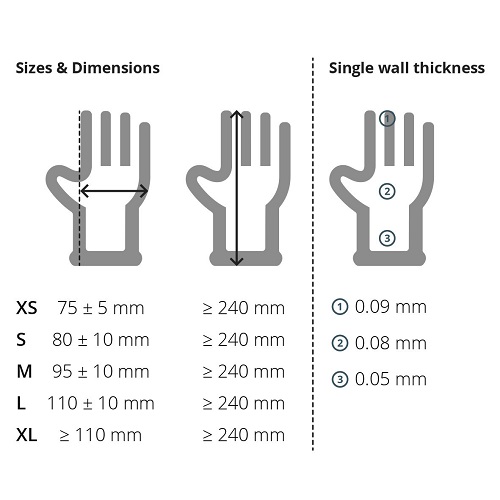 Unicare Nitrile Powder-Free Gloves Medium GS0033 - Pack 100 Unicare Nitrile Powder-Free Gloves Medium GS0033 - Pack 100