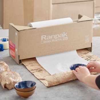 Ranpak Geami WrapPak EX Mini Dispenser - In Use - Fusion Office UK