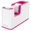 Leitz WOW Dual Colour Tape Dispenser & Tape White/Pink 53641023