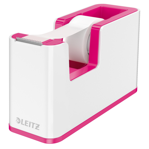Leitz WOW Dual Colour Tape Dispenser & Tape White/Pink 53641023
