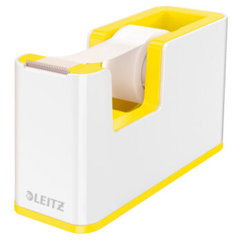 Leitz WOW Dual Colour Tape Dispenser & Tape White/Yellow 53641016