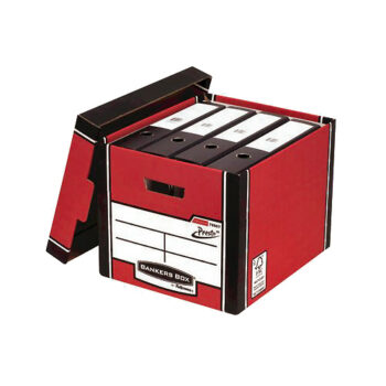Bankers Box Premium Tall Boxes Red 7260706 - Pack 5