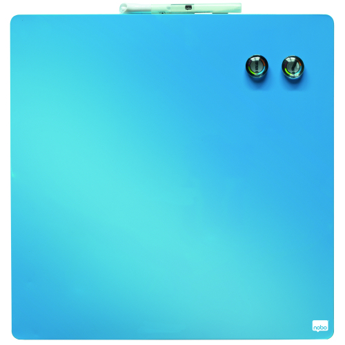 Nobo Magnetic Square Tile Drywipe Board 360x360mm Blue 1903873