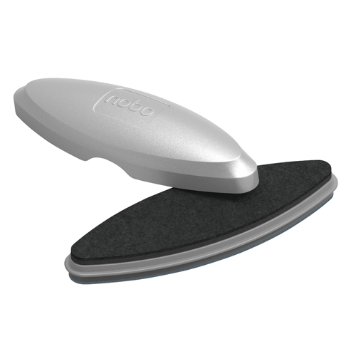 Nobo Glass Whiteboard Eraser Silver 1904100