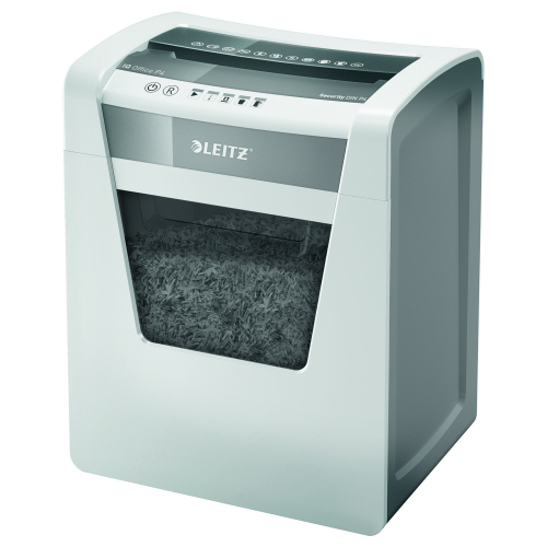 Leitz IQ Office Cross Cut Shredder P-4 White 80031000