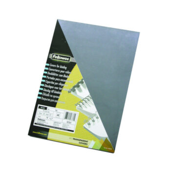 Fellowes Binding Covers A4 150 Micron Clear 5376001 - Pack 100