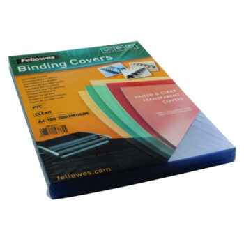 Fellowes Binding Covers A4 200 Micron Clear 5376102 - Pack 100