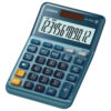 Casio MS-120EM Calculator Desktop Silver 12 Digit