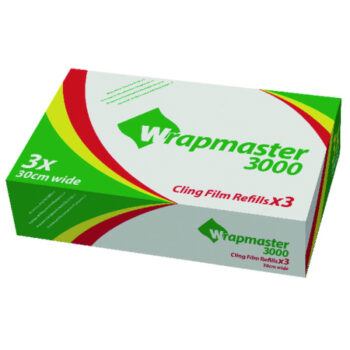 Wrapmaster 3000 Clingfilm Refill 300mm x 30m 0505010 - Pack 3