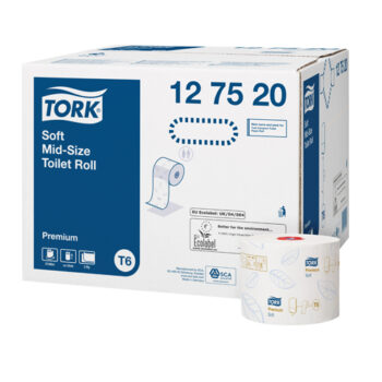 Tork T6 Soft Mid-Size Toilet Rolls 127520 - Pack 27