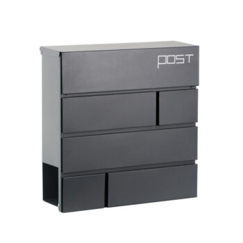 Phoenix Estilo Letter Box 370x105x370mm Graphite Grey MB0121KA