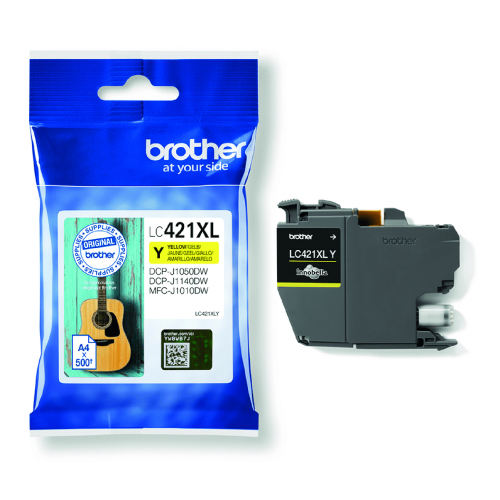 Brother LC-421XLY Yellow Inkjet Cartridge LC421XLY