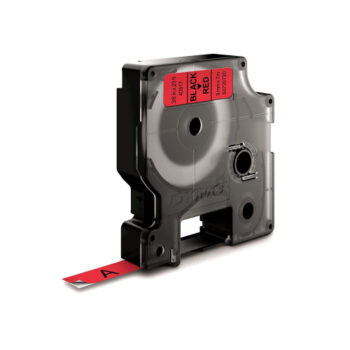 DYMO D1 Label Black on Red 40917 9mm x 7m S0720720