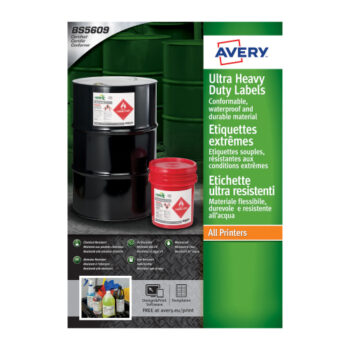 Avery B3427-20 Ultra-Resistant Labels 8 Per-Sheet 74x105mm - 20 Sheets