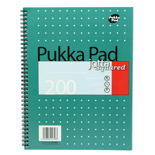 Pukka Pad Jotta A4 Wirebound Notepads Squared JM018SQ - Pack 3