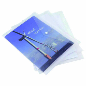 Rapesco ECO Popper Wallet A4 Clear 1040 - Pack 5