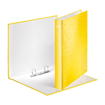 Leitz WOW Ring Binders Yellow A4 42410016 - Pack 10