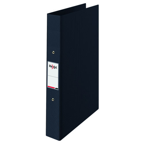 Rexel Choices Polypropylene Ring Binders A4 25mm Black 2115563 - Pack 10