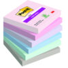 3M 654-6SS-SOUL Post-it Super Sticky Notes 76x76 Soulful 7100259203 - Pack 6