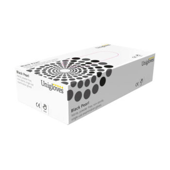 Shop Unigloves Black Pearl Nitrile Gloves in Small size powder-free and perfect for sensitive skin. Each box contains 100 durable gloves ideal for professional and home use.
